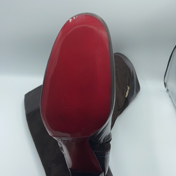 a.testoni leather and suede dress boot - Picture 3 of 9